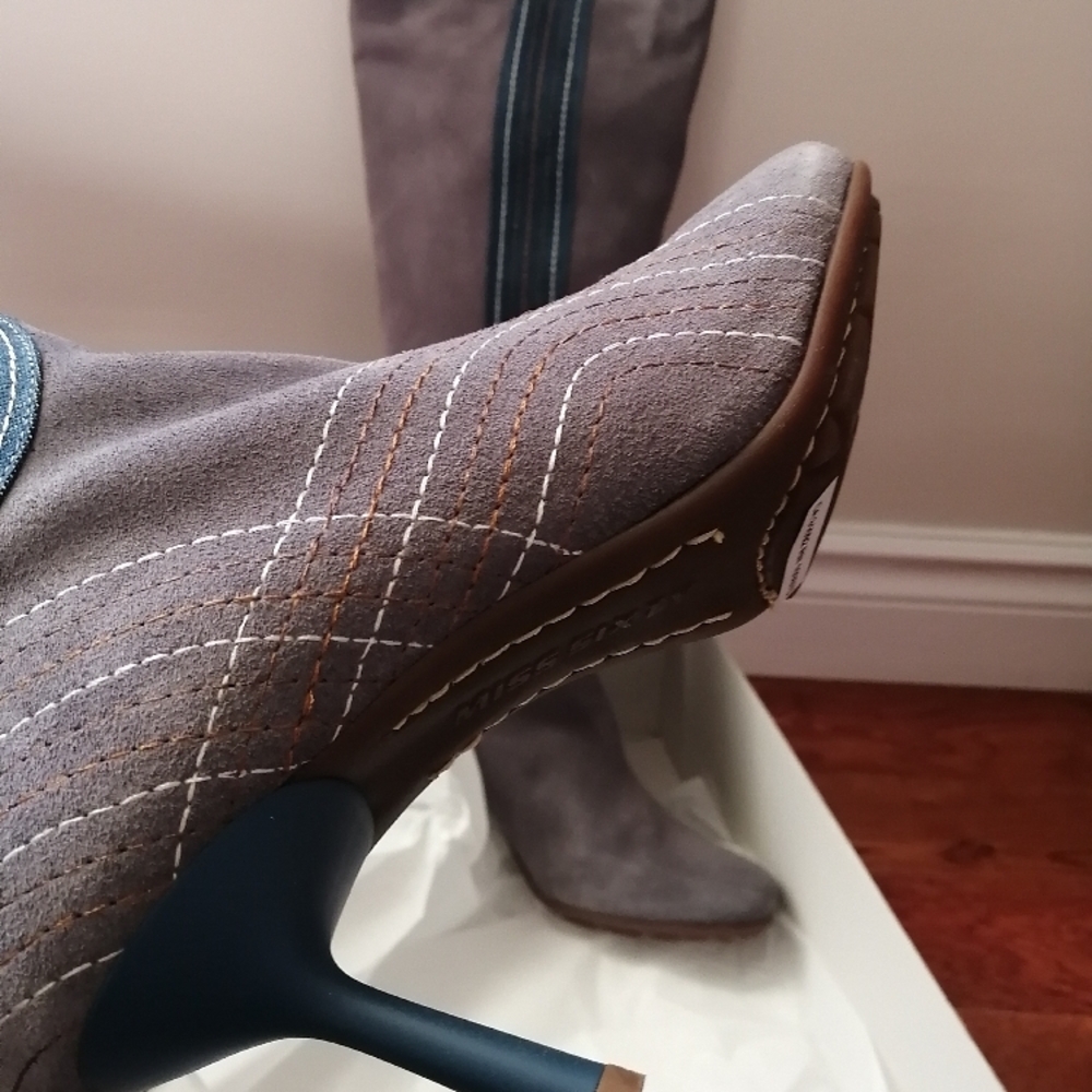 Miss Sixty Grey Heeled Boots - Picture 6 of 10